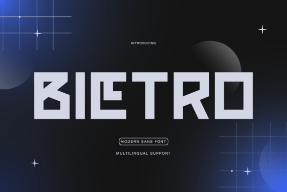 Bietro: A Bold and Futuristic Display Font for Editorial Design