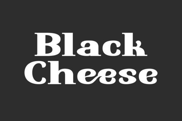 Black Cheese: A Bold Serif Font for Creative Web Design