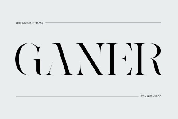 Boost Your Campaign with Ganer Regular: A Modern Serif Typeface