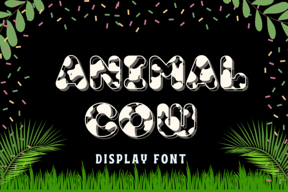 Bring Charm to Your Creations with Animal Cow Font