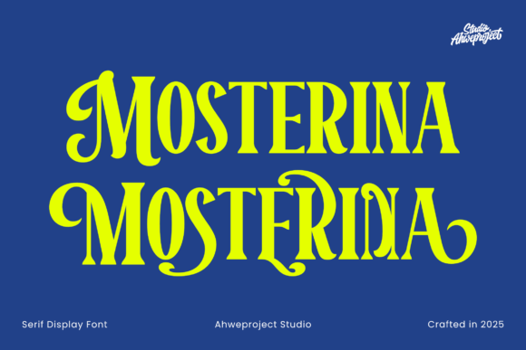 Bring Your Creations to Life with Mosterina Font