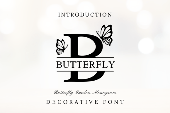 Butterfly Garden Monogram: A Charming Font for Branding