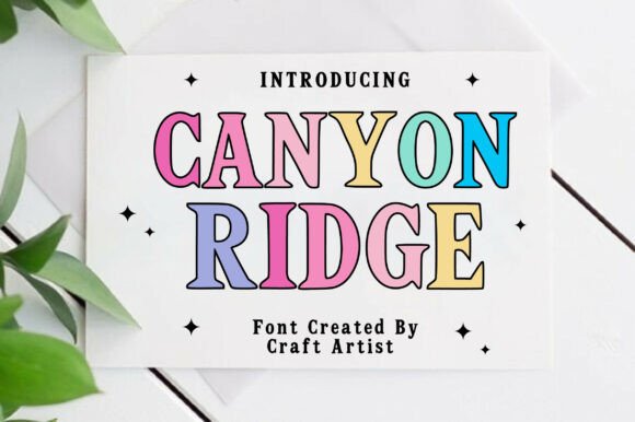 Canyon Ridge: A Bold Serif Font for Editorial Design