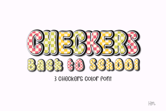 Checkers Yellow: A Playful Font for Eye-Catching Designs