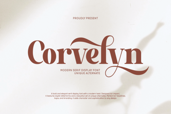 Corvelyn: A Bold and Elegant Serif Font for Modern Web Design