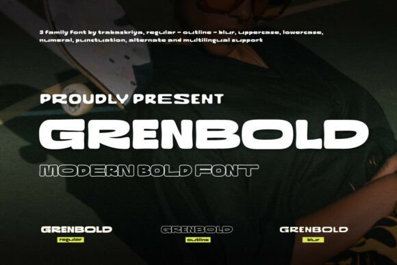Discover Grenbold: A Bold Display Font for Modern Web Design