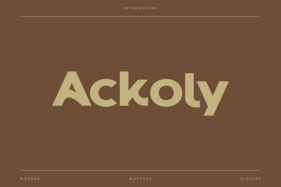Enhance Your Brand with Ackoly: A Modern Sans Serif Font