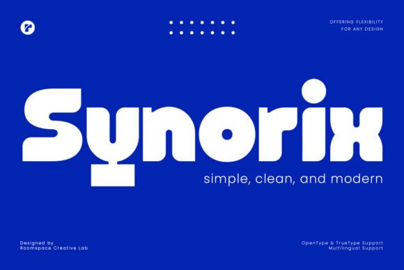 Enhance Your Brand with Synorix, the Bold Sans Serif Font