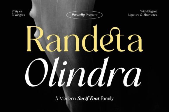 Enhance Your Editorial Design with Randeta Olindra Font