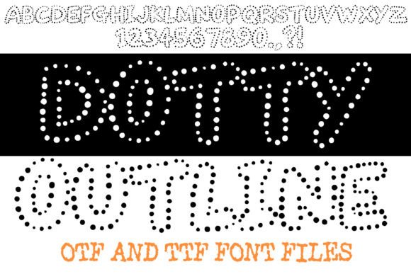 Enhance Your Visuals with Dotty Outline Font