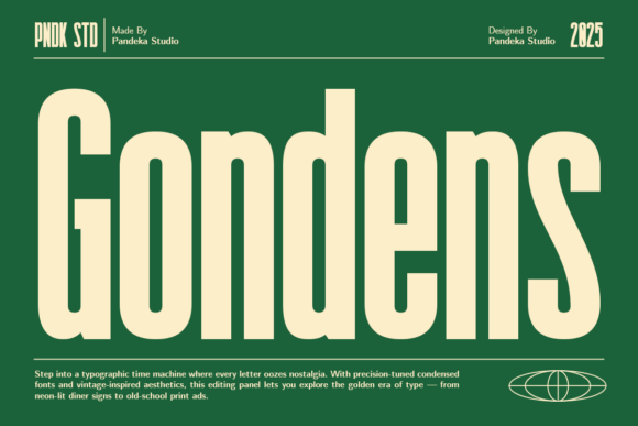 Gondens: A Bold and Condensed Sans Serif for Modern Branding