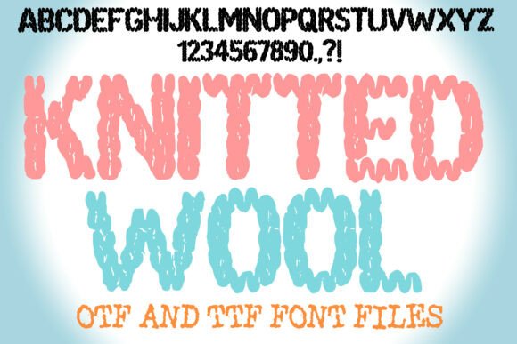 Knitted Wool: A Charming Font for Your Brand