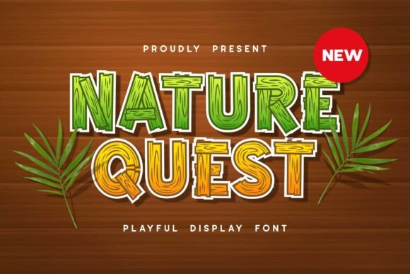 Naturequest: A Playful Display Font for Adventurous Web Design
