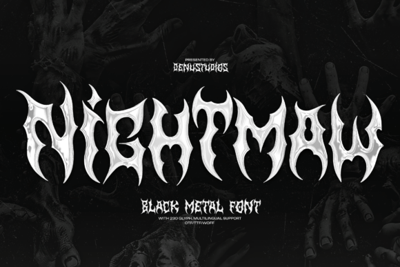 Nightmaw: A Bold Blackletter Font for Modern Design