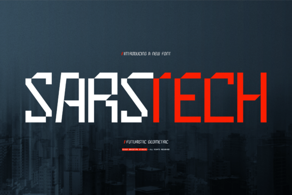 Sarstech: A Futuristic Font for Modern Craft Creations