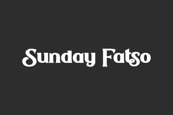 Sunday Fatso: A Bold and Playful Serif Font