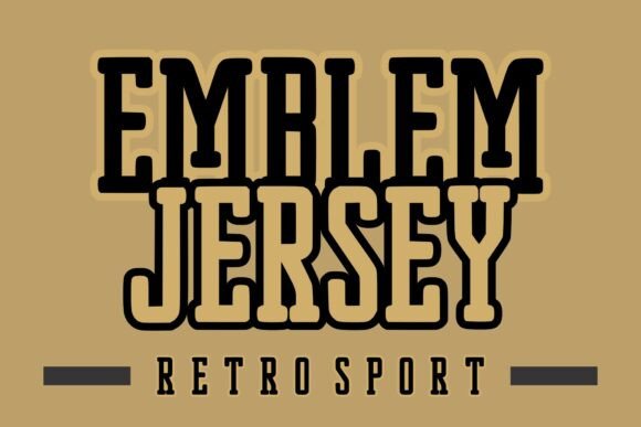 Transform Your Brand with Emblem Jersey Font