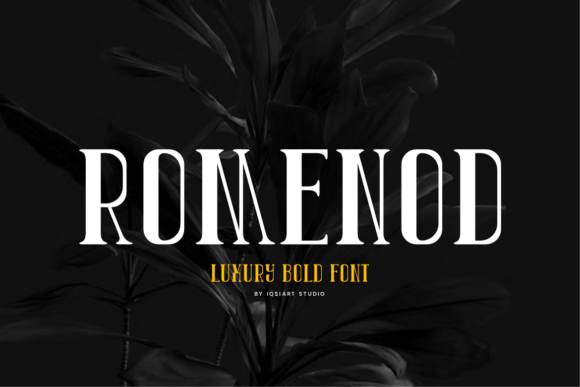 Transform Your Brand with Romenod: A Luxury Bold Serif Font