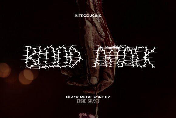 Unleash Intensity with Bloodattack: A Font for Bold Campaigns