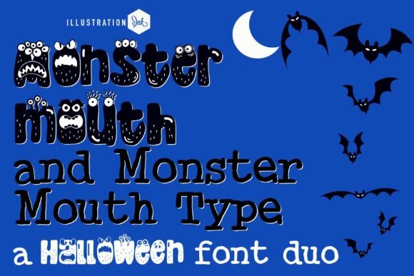 Unleash Spooky Charm with Monster Mouth Duo Font