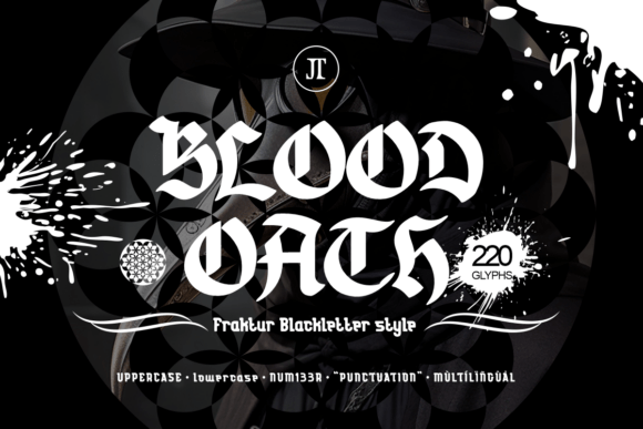 Unveiling Blood Oath: A Bold and Dramatic Display Font