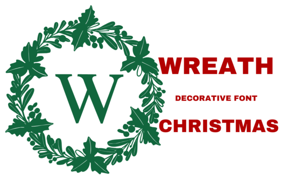 Wreath Christmas: A Festive Display Font for Web Design