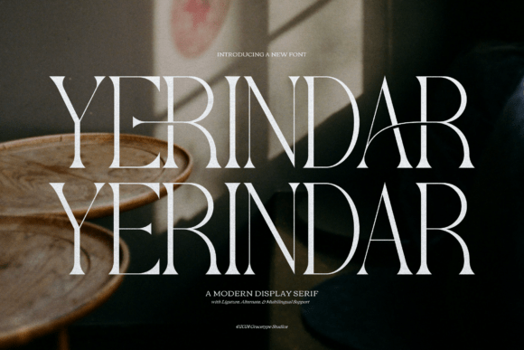 Yerindar: A Modern Serif Font for Editorial Elegance